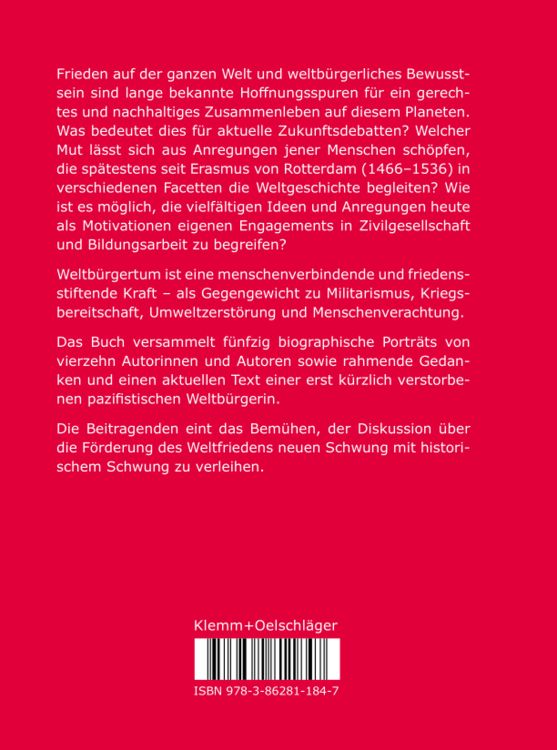 Produktbild: Friedenshoffnung Weltb&uuml;rgertum