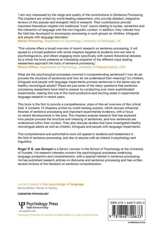 Produktbild: Sentence Processing