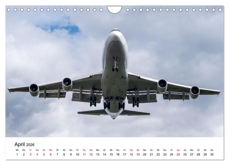 Produktbild: Boeing 747 Kalender (Wandkalender 2026 DIN A4 quer), CALVENDO Monatskalender