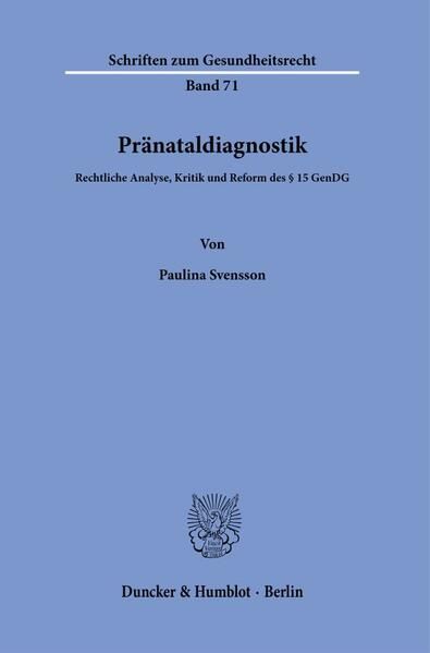 Produktbild: Pr&auml;nataldiagnostik.