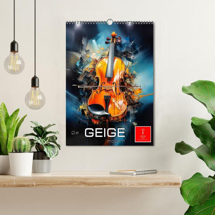 Produktbild: Die Geige modern (Wandkalender 2026 DIN A3 hoch), CALVENDO Monatskalender