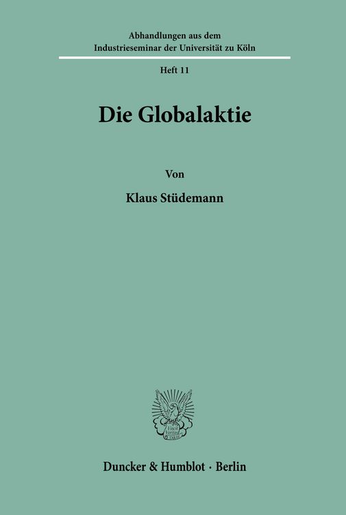 Produktbild: Die Globalaktie.