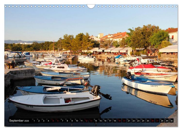 Produktbild: Kroatische Adria - Von Opatija bis Krk (Wandkalender 2026 DIN A3 quer), CALVENDO Monatskalender