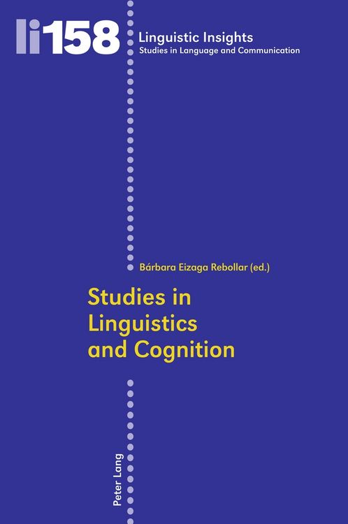 Produktbild: Studies in Linguistics and Cognition