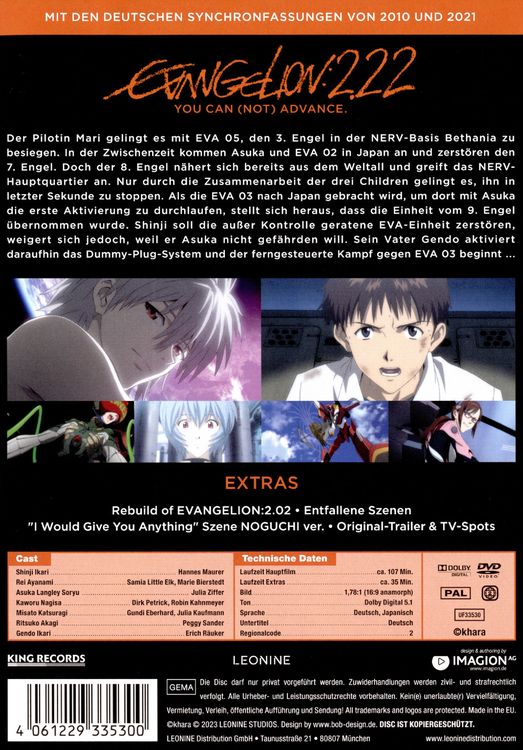 Produktbild: Evangelion: 2.22 - You can (not) advance.