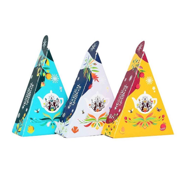 Produktbild: BIO Teegeschenk Kollektion "Winter Wellness", 3 Sorten, 12 kompostierbare Pyramiden-Beutel