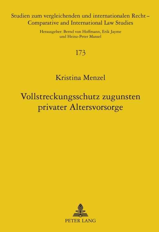 Produktbild: Vollstreckungsschutz zugunsten privater Altersvorsorge