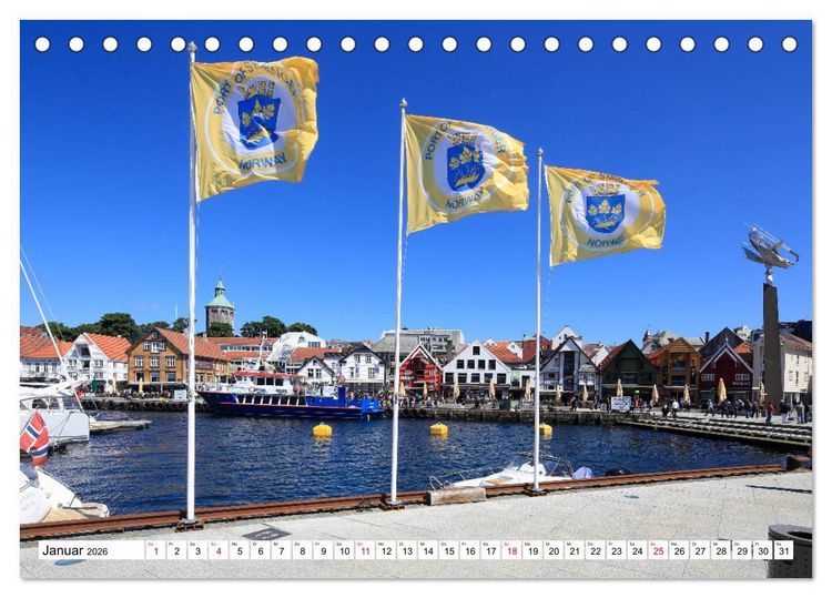 Produktbild: Sommer in Stavanger vom Frankfurter Taxifahrer Petrus Bodenstaff (Tischkalender 2026 DIN A5 quer), CALVENDO Monatskalender