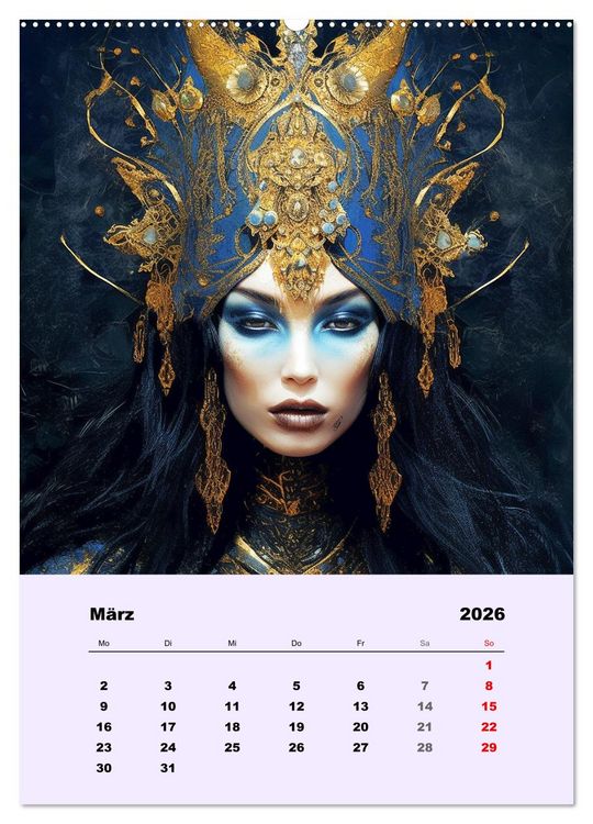 Produktbild: Magische Reise zu mystischen Wesen. Keltische Fantasie-Gestalten (Wandkalender 2026 DIN A2 hoch), CALVENDO Monatskalender