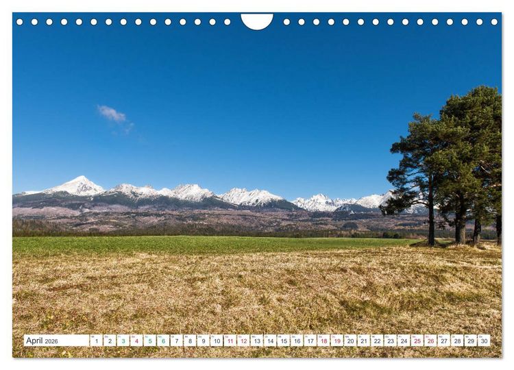 Produktbild: Slowakei - Die Sch&ouml;nheit der Tatra Gebirge (Wandkalender 2026 DIN A4 quer), CALVENDO Monatskalender