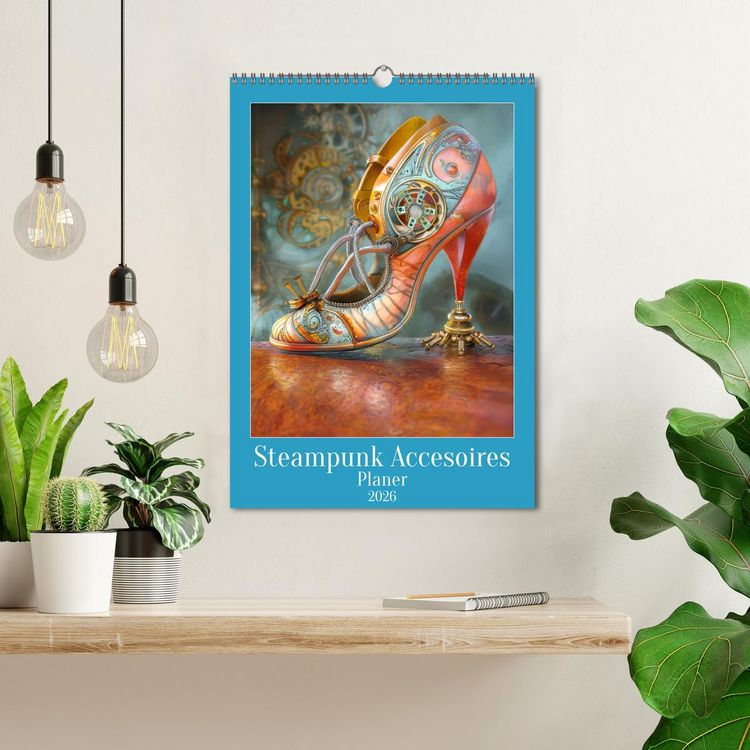 Produktbild: Steampunk Accesoires - Planer (Wandkalender 2026 DIN A3 hoch), CALVENDO Monatskalender