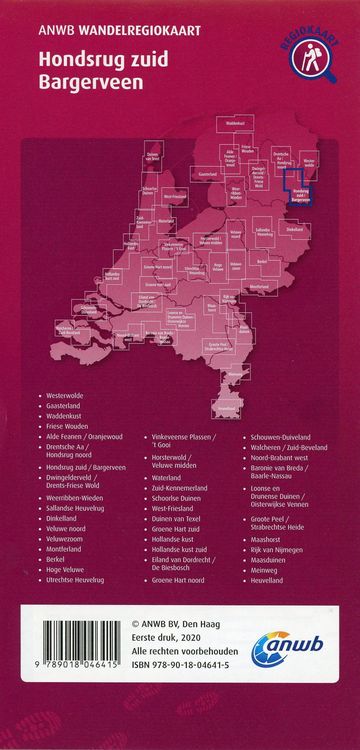 Produktbild: Hondsrug zuid - Bargerveen 1:33 000
