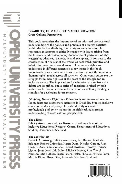 Produktbild: Disability, Human Rights and Education