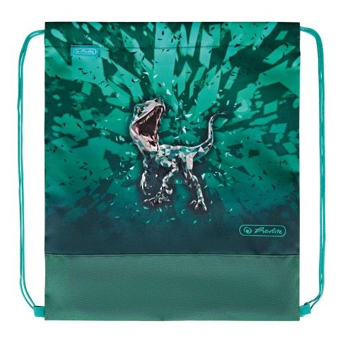 Produktbild: Herlitz Schulranzen Loop Plus Green Rex 16 Liter bef&uuml;llt