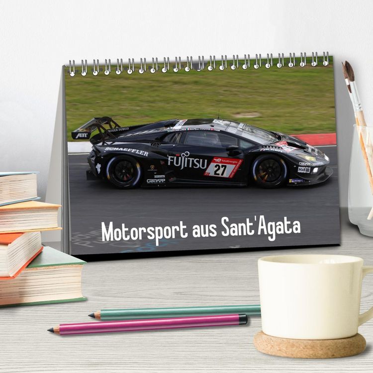Produktbild: Motorsport aus Sant&rsquo;Agata (Tischkalender 2025 DIN A5 quer), CALVENDO Monatskalender