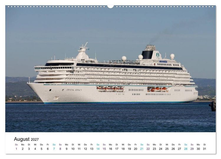 Produktbild: Riesen der Meere - Kreuzfahrtschiffe (hochwertiger Premium Wandkalender 2027 DIN A2 quer), Kunstdruck in Hochglanz