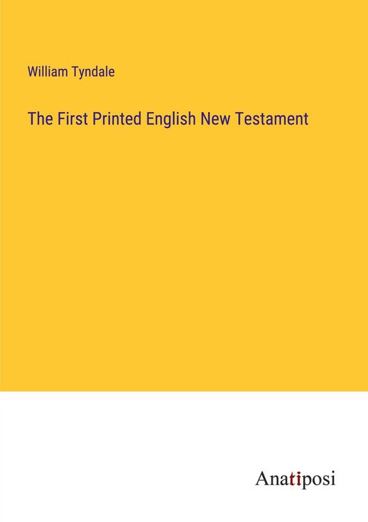 Produktbild: The First Printed English New Testament