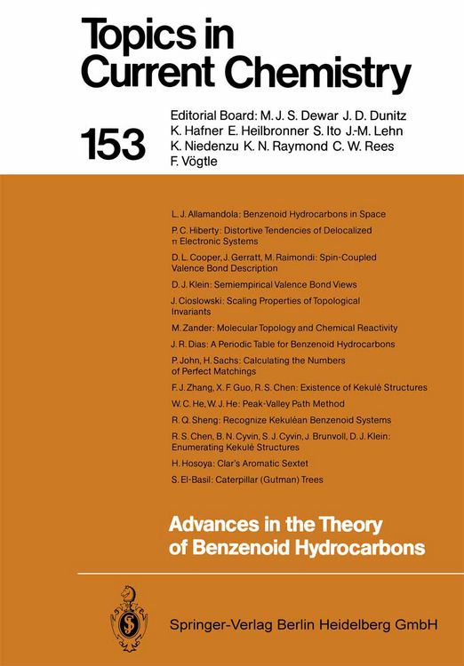 Produktbild: Advances in the Theory of Benzenoid Hydrocarbons