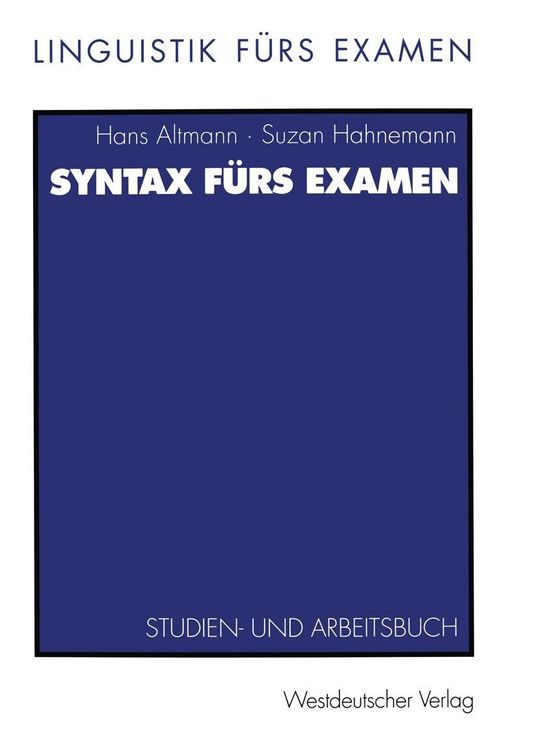 Produktbild: Syntax f&uuml;rs Examen