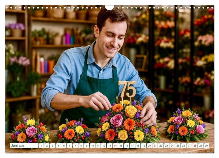 Produktbild: Floristen und ihr Handwerk (Wandkalender 2026 DIN A3 quer), CALVENDO Monatskalender