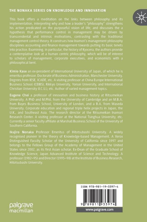 Produktbild: Dr Kazuo Inamori&rsquo;s Management Praxis and Philosophy