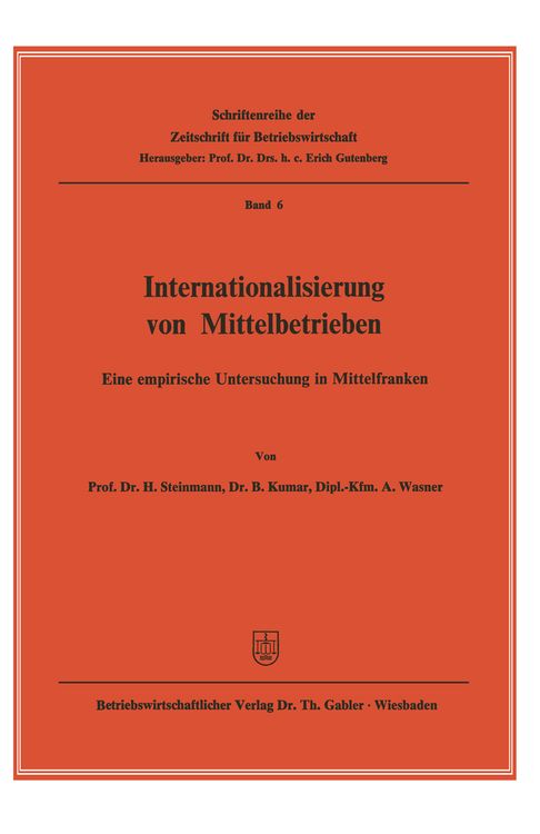 Produktbild: Internationalisierung von Mittelbetrieben