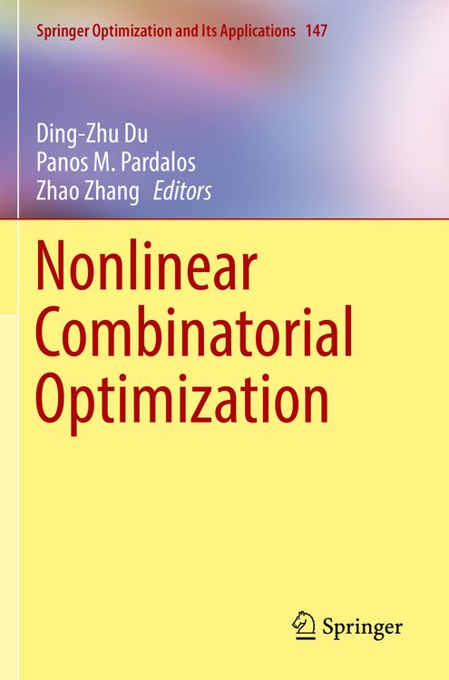 Produktbild: Nonlinear Combinatorial Optimization