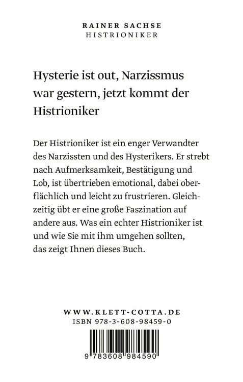 Produktbild: Histrioniker