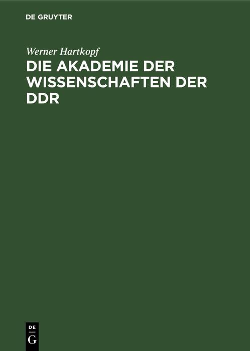 Produktbild: Die Akademie der Wissenschaften der DDR