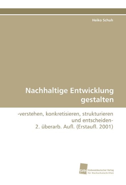 Produktbild: Schuh, H: Nachhaltige Entwicklung gestalten