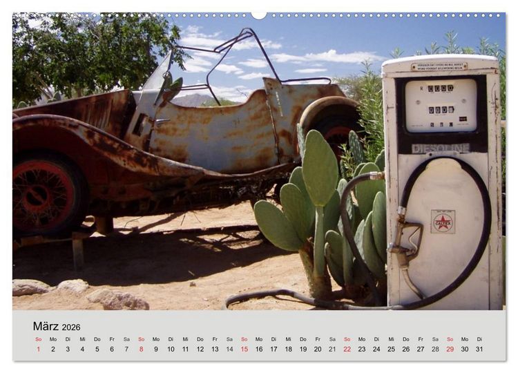 Produktbild: Rostige Autos. Faszination U.S. Wracks (hochwertiger Premium Wandkalender 2026 DIN A2 quer), Kunstdruck in Hochglanz