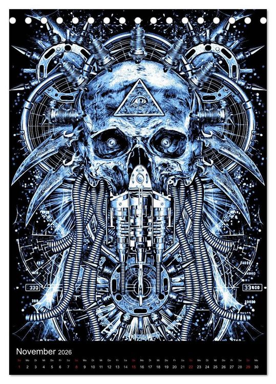 Produktbild: BLOODBOY/DARK ILLUSTRATION (Tischkalender 2026 DIN A5 hoch), CALVENDO Monatskalender