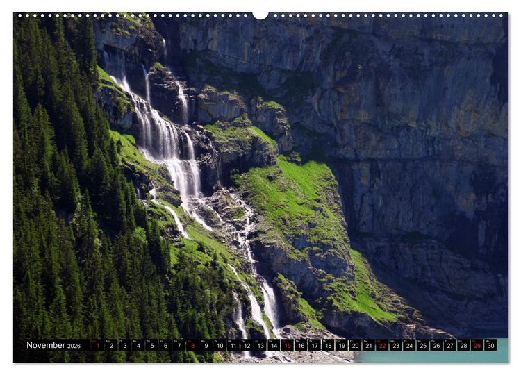 Produktbild: Berge im Berner Oberland (hochwertiger Premium Wandkalender 2026 DIN A2 quer), Kunstdruck in Hochglanz