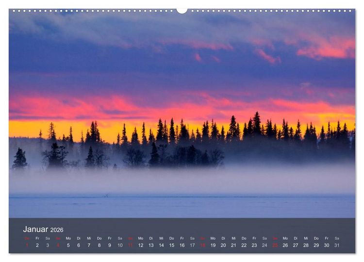 Produktbild: Lappland 2026 (Wandkalender 2026 DIN A2 quer), CALVENDO Monatskalender