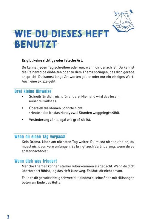 Produktbild: Journal Heft - Reset f&uuml;r deinen Kopf - Wer bist du ohne Handy?