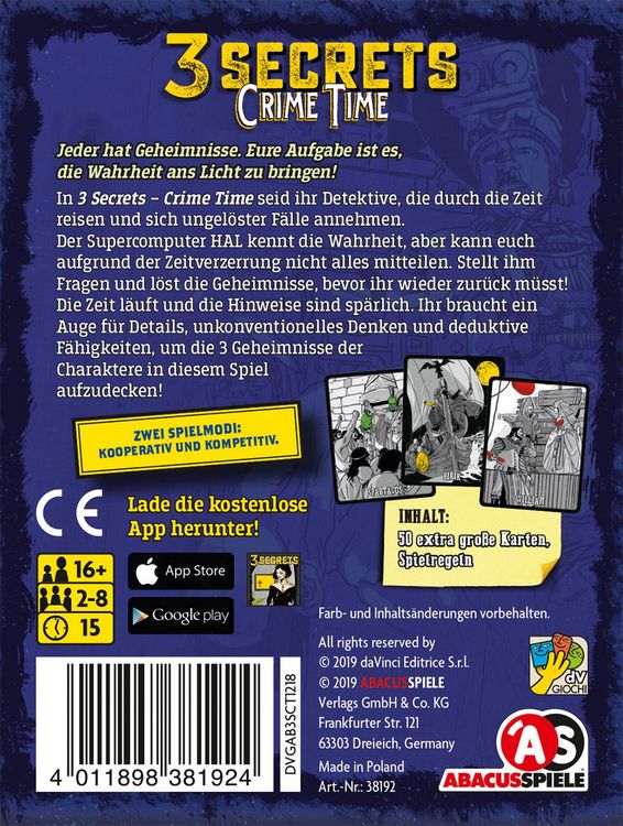 Produktbild: 3 Secrets - Crime Time
