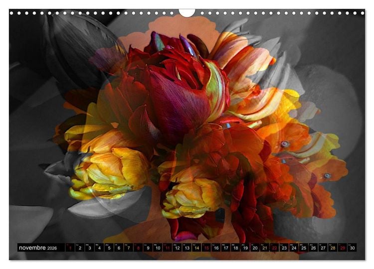 Produktbild: Bouquet d'un jour, bouquet pour toujours (Calendrier mural 2026 DIN A3 vertical), CALVENDO calendrier mensuel