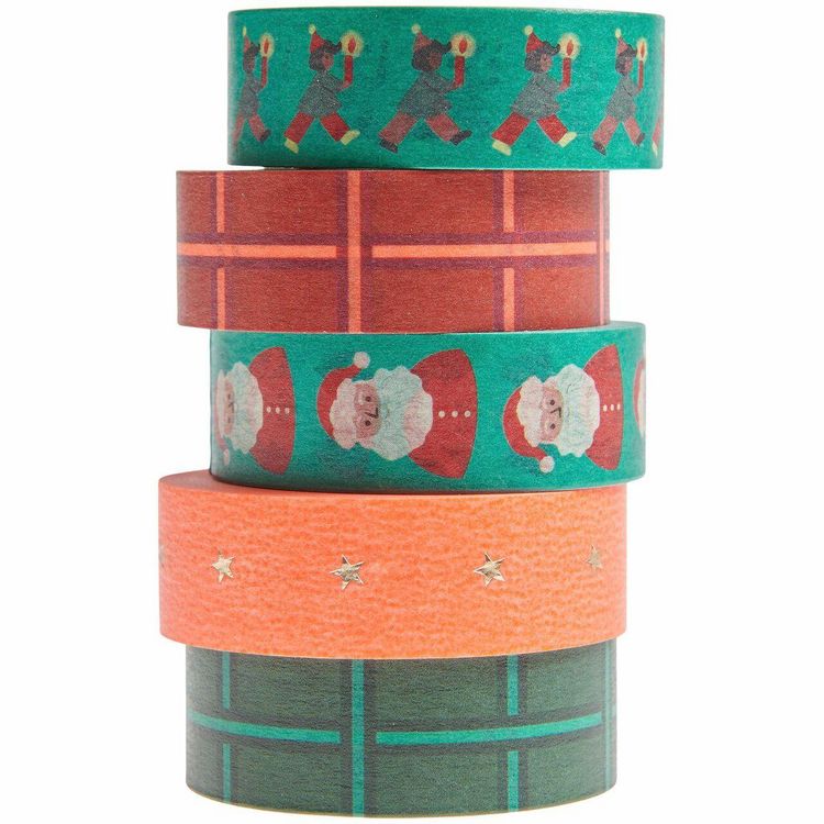 Produktbild: Tape Set Weihnachtsmarkt, Neon , 5 Stk.