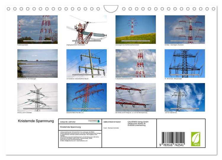 Produktbild: Knisternde Spannnung (Wandkalender 2026 DIN A4 quer), CALVENDO Monatskalender
