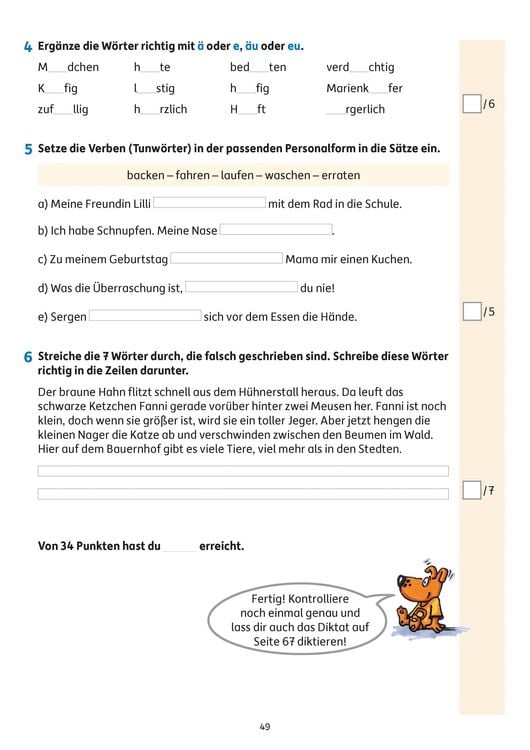 Produktbild: &Uuml;bungsheft mit Tests in Deutsch 3. Klasse