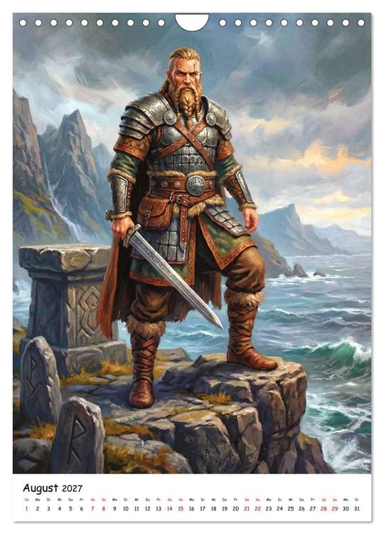 Produktbild: G&ouml;tter der Wikinger &ndash; Ikonen der Nordischen Mythologie (Wandkalender 2027 DIN A4 hoch), CALVENDO Monatskalender