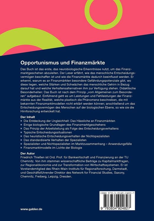Produktbild: Opportunismus und Finanzm&auml;rkte