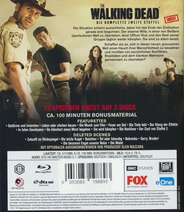 Produktbild: The Walking Dead - Staffel 2 [3 BRs]