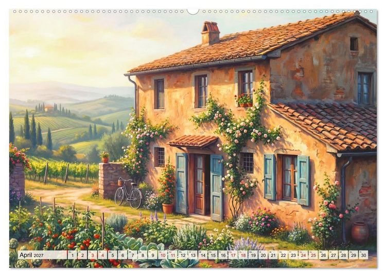 Produktbild: Auf dem Land - Eine Reise in die F&uuml;nfzigerjahre (hochwertiger Premium Wandkalender 2027 DIN A2 quer), Kunstdruck in Hochglanz