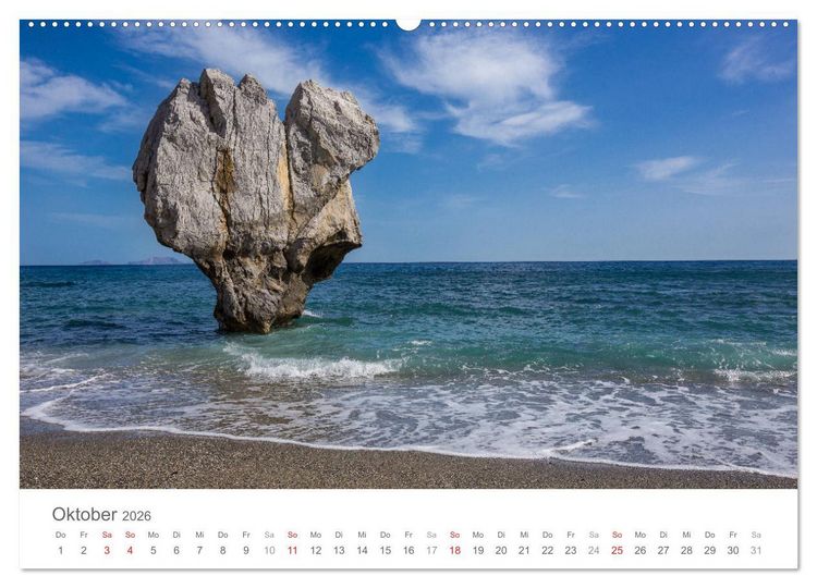 Produktbild: Kreta - Naturlandschaften (Wandkalender 2026 DIN A2 quer), CALVENDO Monatskalender