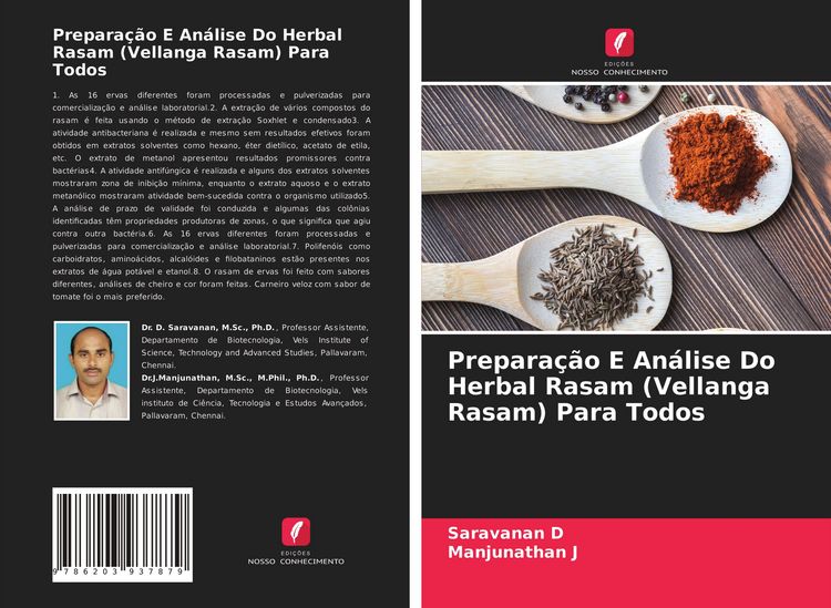 Produktbild: Prepara&ccedil;&atilde;o E An&aacute;lise Do Herbal Rasam (Vellanga Rasam) Para Todos