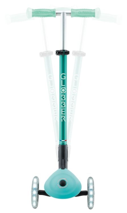 Produktbild: GLOBBER ELITE GLOW LIGHTS dunkelmint, mit Leuchtrollen und Glow-Effekt