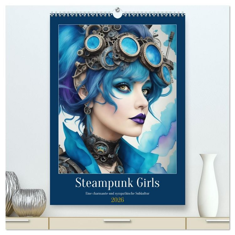 Produktbild: Steam-Punk-Girls - Eine charmante und sympathische Subkultur (hochwertiger Premium Wandkalender 2026 DIN A2 hoch), Kunstdruck in Hochglanz
