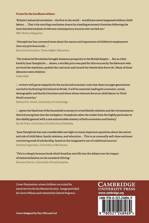 Produktbild: Childhood and Child Labour in the British Industrial Revolution