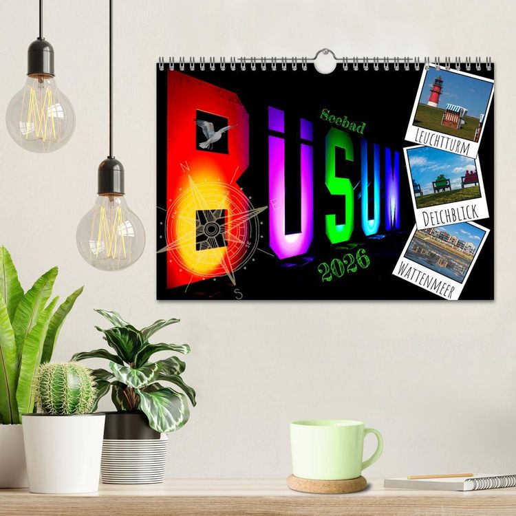 Produktbild: Seebad B&uuml;sum (Wandkalender 2026 DIN A4 quer), CALVENDO Monatskalender